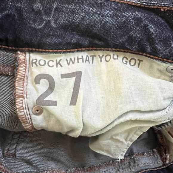 Yummie by Heather Thomson 27 REGULAR Rock What You Got Skinny Jeans Dark Wash - Picture 11 of 13